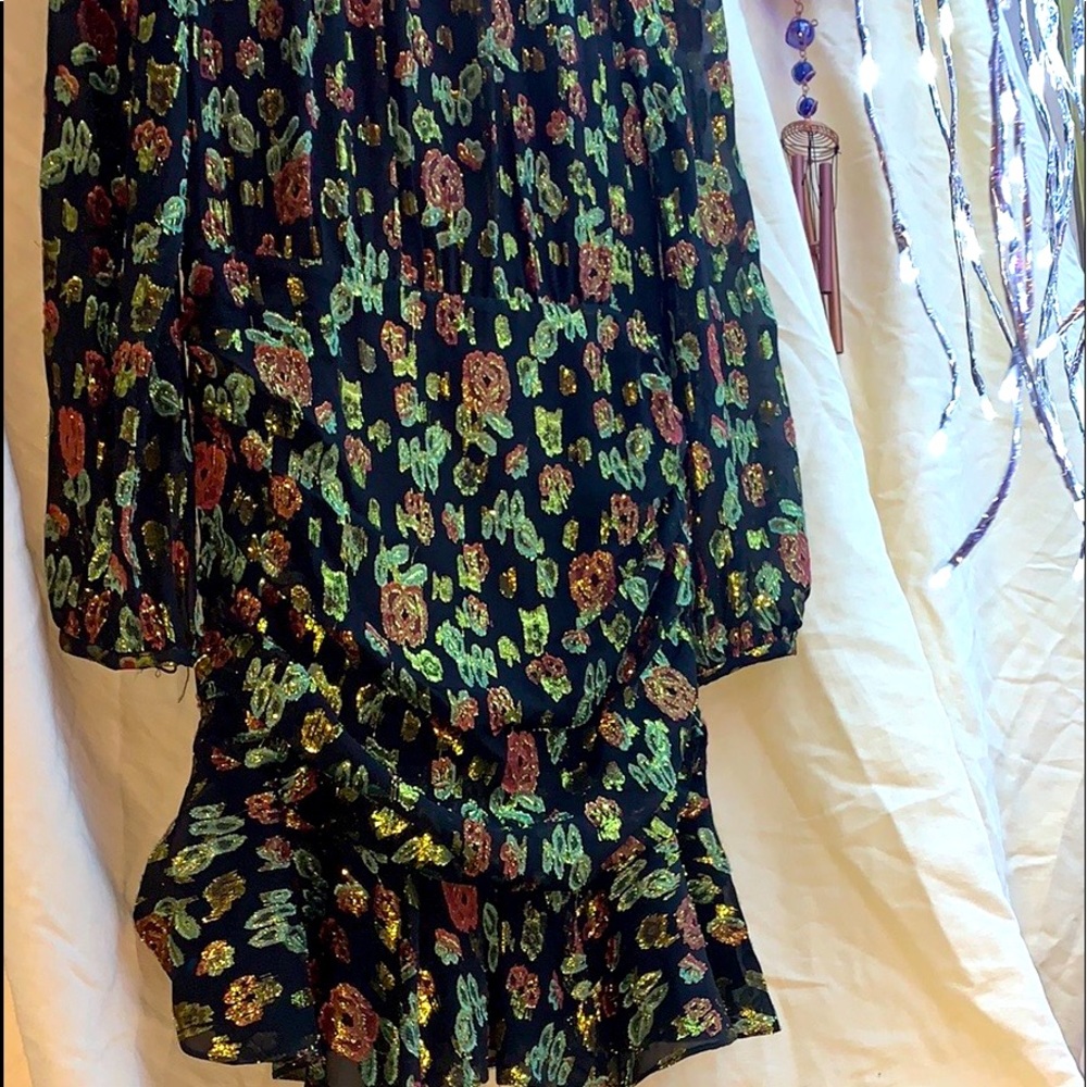 *VERONICA BEARD* ~ SILK BLEND SHIMMERY ROSE DRESS - Picture 3 of 12